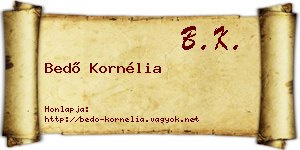 Bedő Kornélia névjegykártya